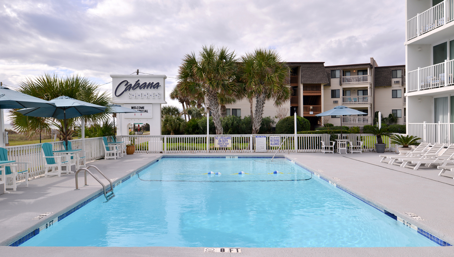 CABANA SHORES OFFERS OUTDOOR POOL FOR GUEST COMFORT IN MYRTLE BEACH