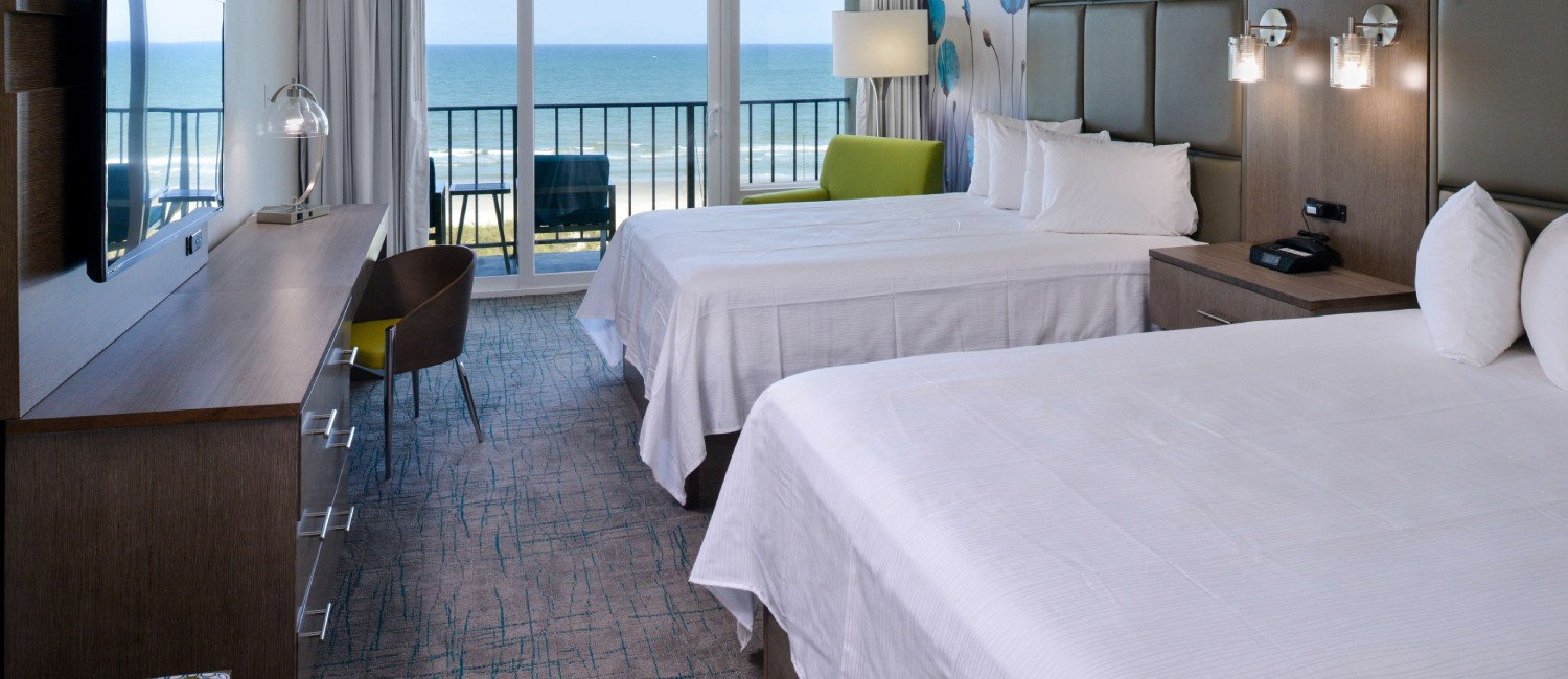 Enjoy Supremely Comfortable Guest Rooms <br> At Our Myrtle Beach Hotel